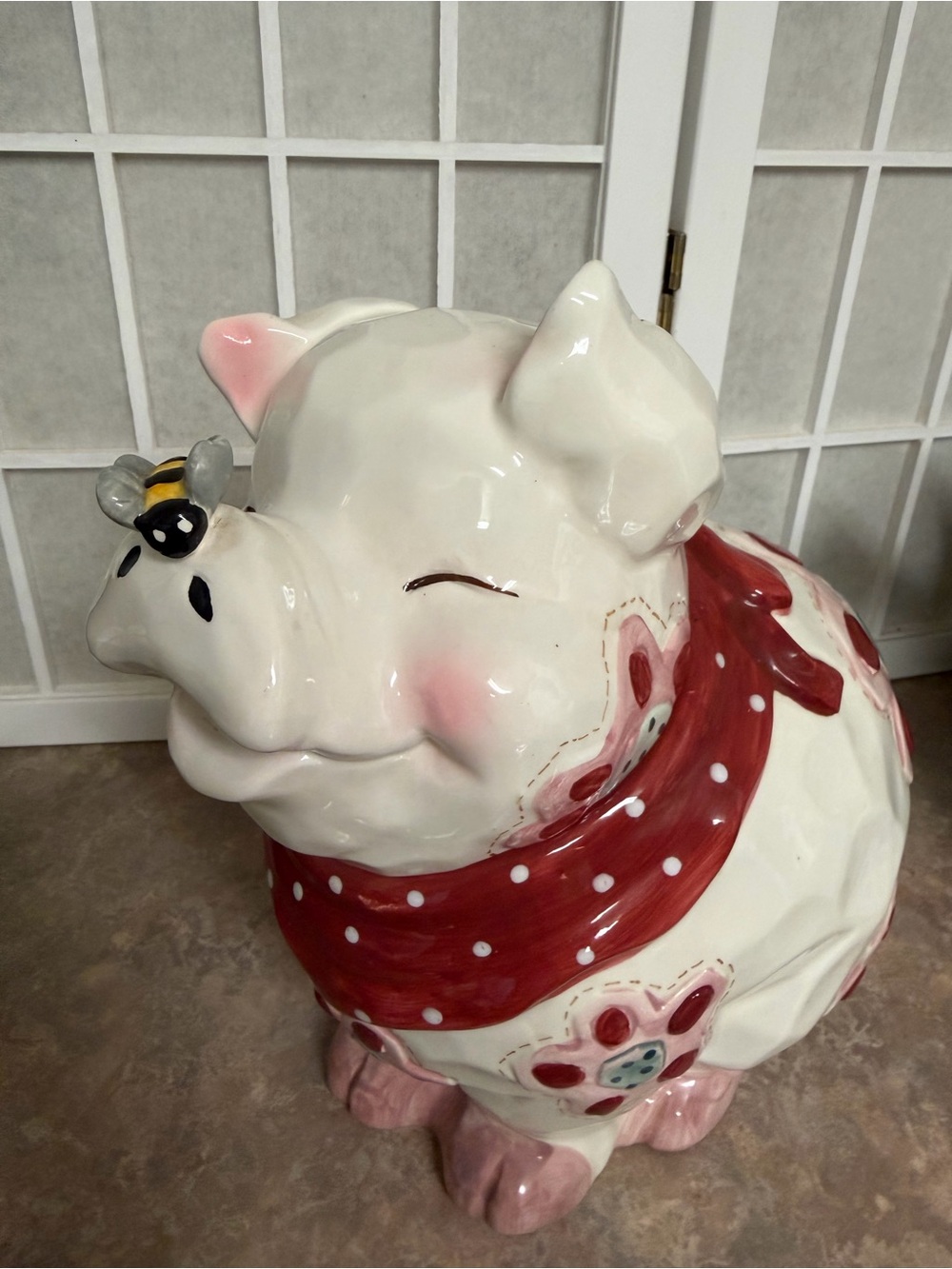 Vintage Bico China Pig Cookie Jar